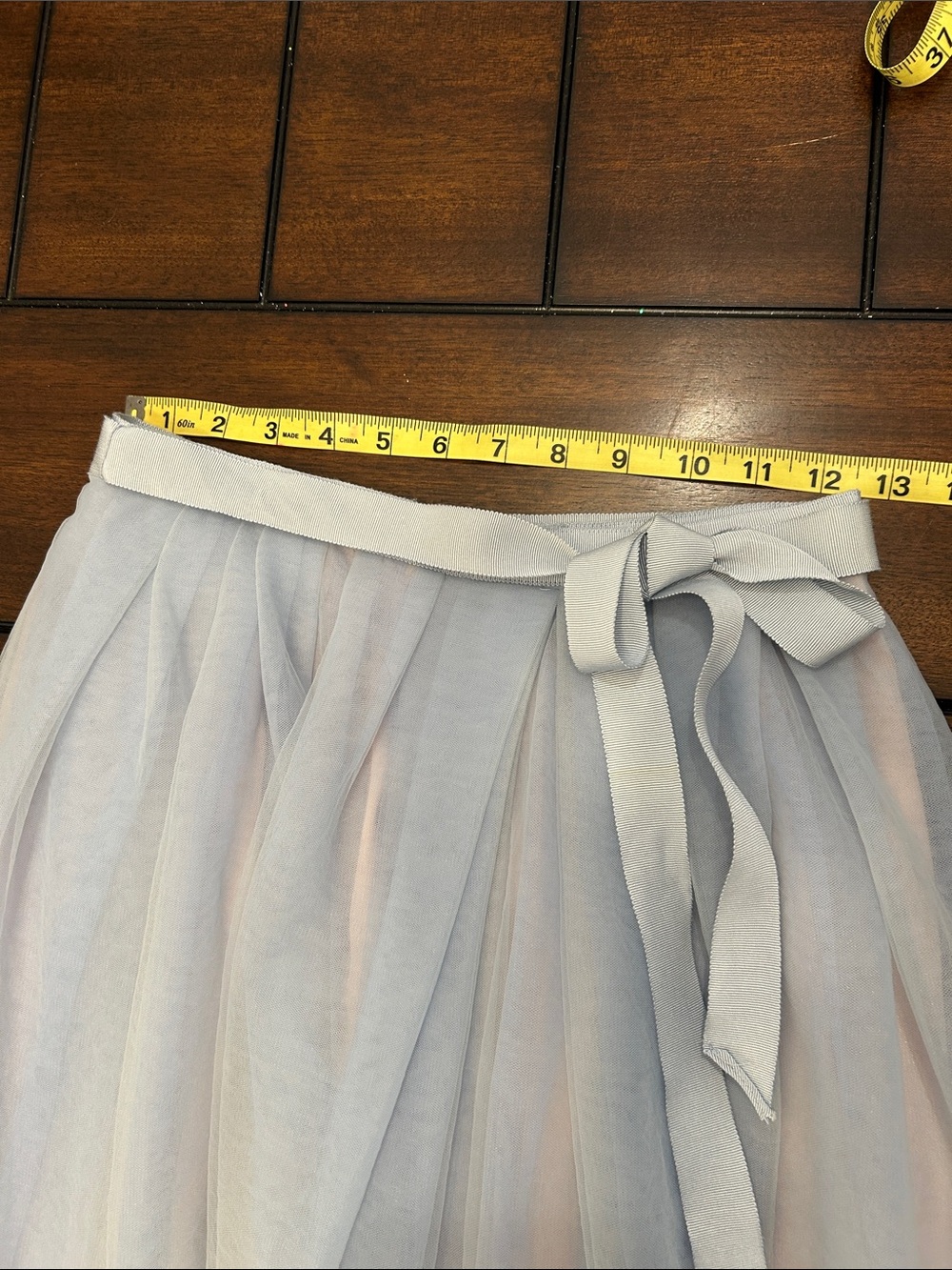 J. Crew Pale Blue Tulle Ball Maxi Skirt size 00 - Picture 4 of 9